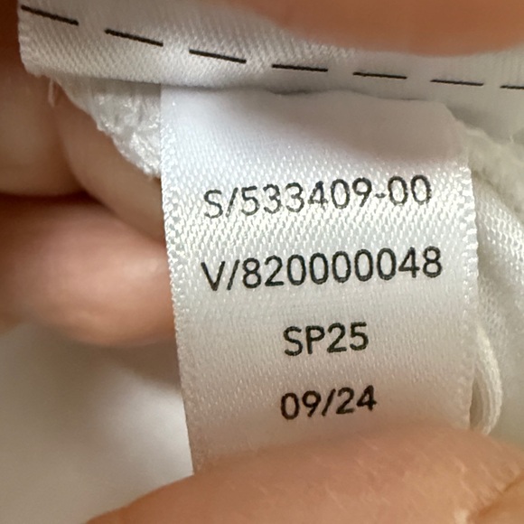 ATHLETA White With Ease Short Sleeve Tee Size Medium - Picture 9 of 10